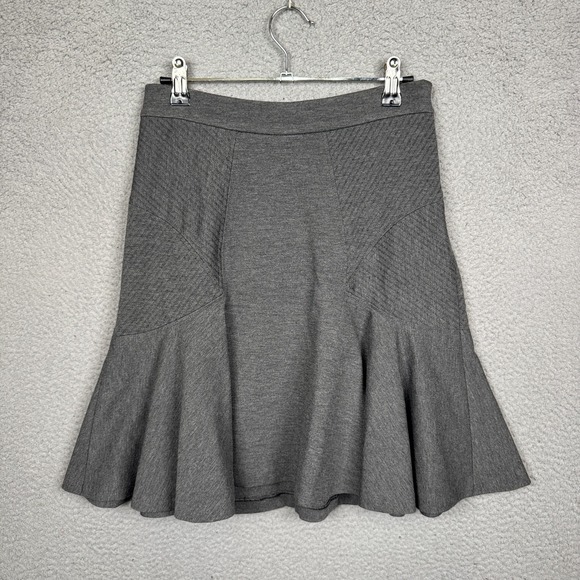 Diane Von Furstenberg Dresses & Skirts - Diane von Furstenburg Skirt Womens 2 Gray Carlita Flared Trumpet Preppy Tennis‎